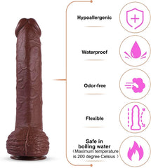 Realistic Dildo,12.2 Inch Huge Dildo with Strong Suction Cup Big Dildo