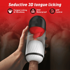 Maximus – 9 Tongue Licking & Vibration Masturbators with 360° Tongue Stirring