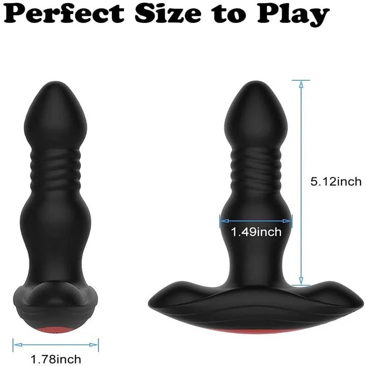 APP Control Prostate Massager Anal Vibrator with 9 Vibration Modes 3 Thrusting Speed