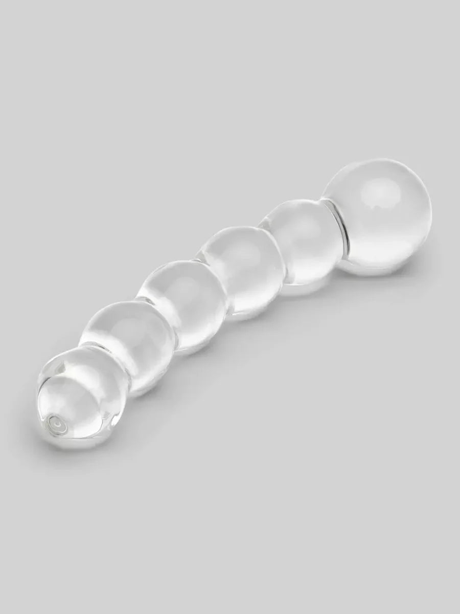 Beaded Sensual Glass Dildo 7 Inch