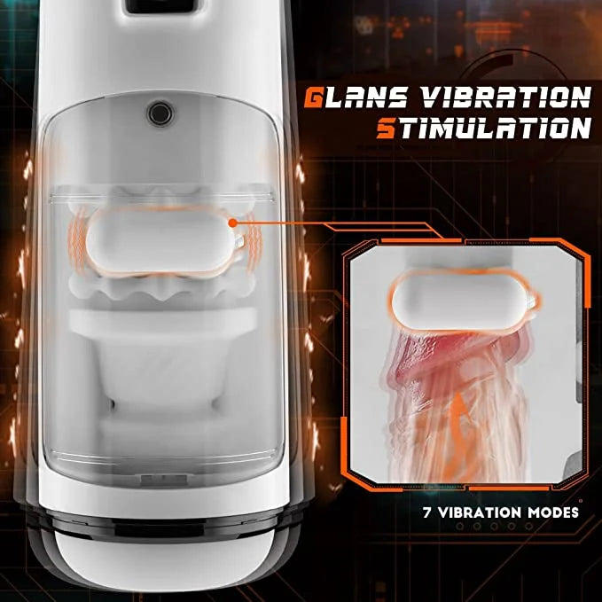 Joseph – Automatic 2 in 1 Automatic Thrusting & Vibrating Male Masturbators Cup for Penis Stimulation