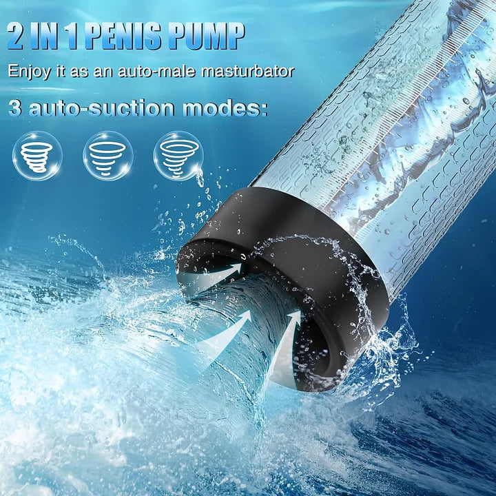 4 Training Pressure and 3 Suction Modes Automatic Electric Air Water Extender Dick Enlarger