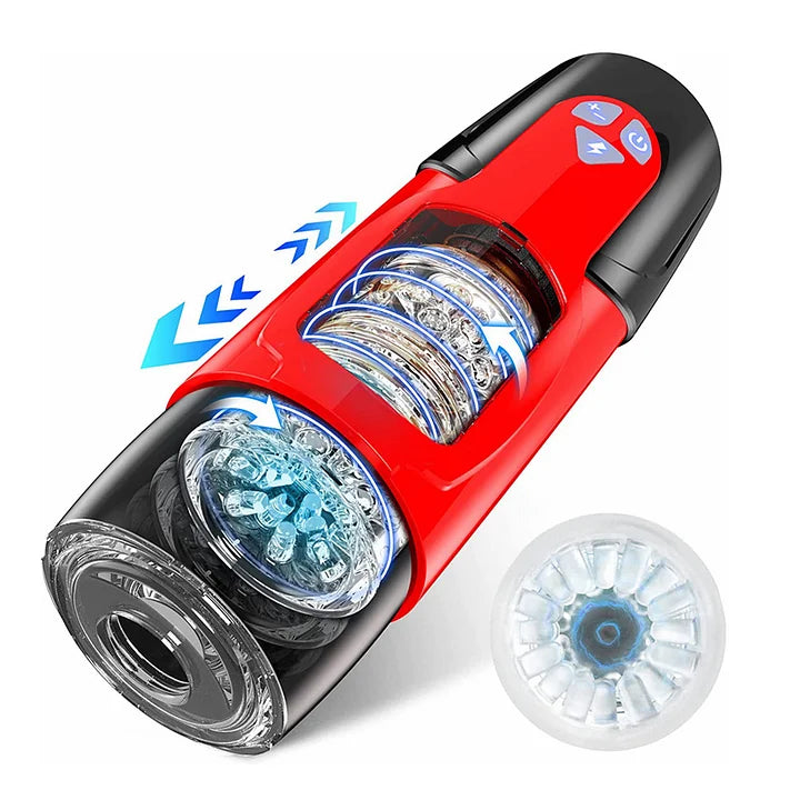 Hurricane – 7 Thrusting & Rotating Modes Automatic Electric Pocket Pussy Masturbation Cup