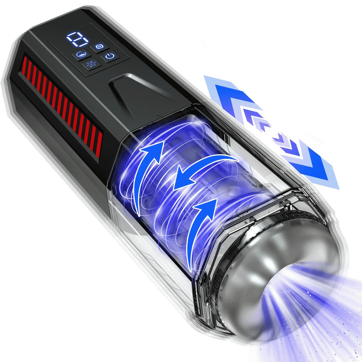 Derek – 7 Vibrating & 7 Thrusting Automatic Adult Sex Toys Male Masturbator Cock Trainer Stimulator Massager for Men Orgasm