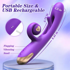 Marissa – 10 Vibration 7 Flapping Rabbit Flapping G Spot Dildo Vibrator