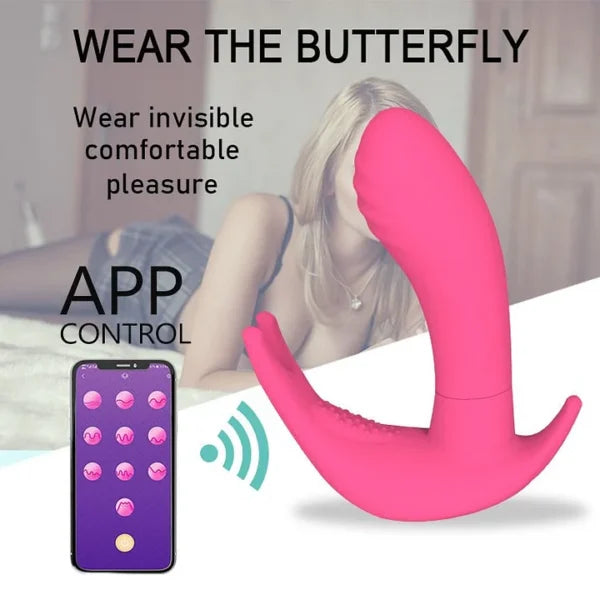 Wearing Butterfly App Remote Control Women Sex Products
