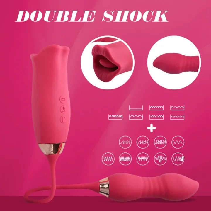 Aria – 9 Vibration Modes and 7 French Kissing 3-in-1 Bitting & Thrusting Vibrator