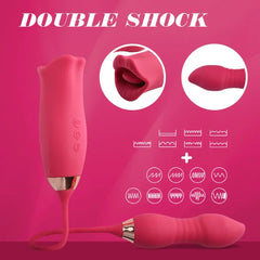 Aria – 9 Vibration Modes and 7 French Kissing 3-in-1 Bitting & Thrusting Vibrator