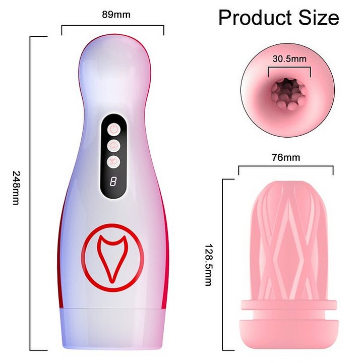 Raymond – Advanced Vacuum Masturbator Featuring 7 Modes of Vibration & Suction
