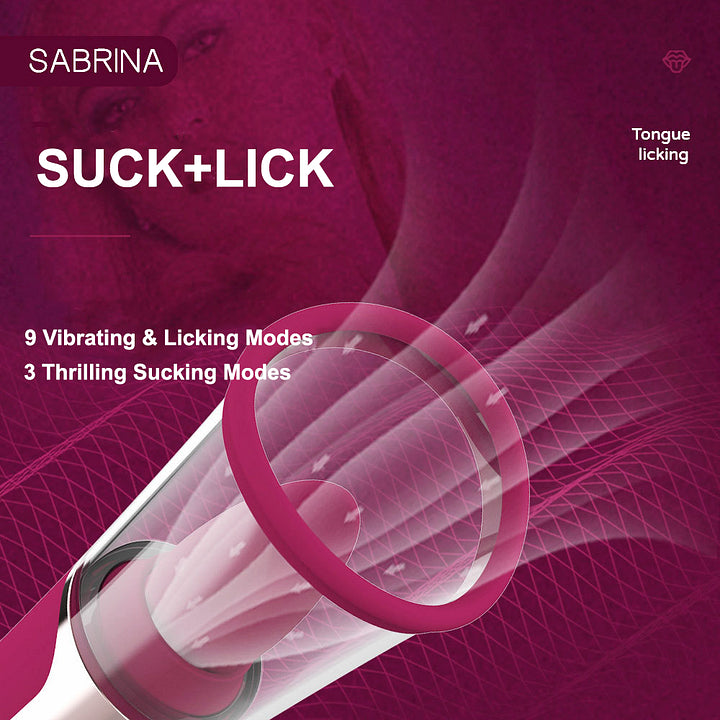 3 in 1 Clit Licking Tongue & Clitoral Sucking G Spot Vibrator Sex Toys