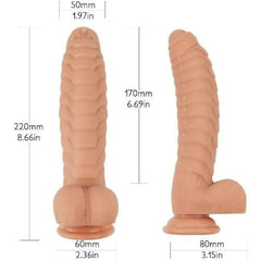 ARMOR-LIKE 8 INCH DILDO WITH SUCTION CUP