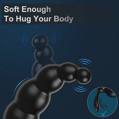 Kenneth – 9 Vibrating Modes Remote Control Beaded Prostate Massagers Wearable Anal Vibrator & Dual Pleasure Point Stimulation Anal Sex Toys