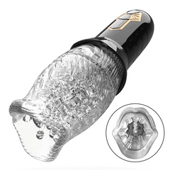 Alexander – 10 Vibration 5 Rotation Oral Sex Masturbator & 360° Automatic Rotation Vibrator Bare Sleeve