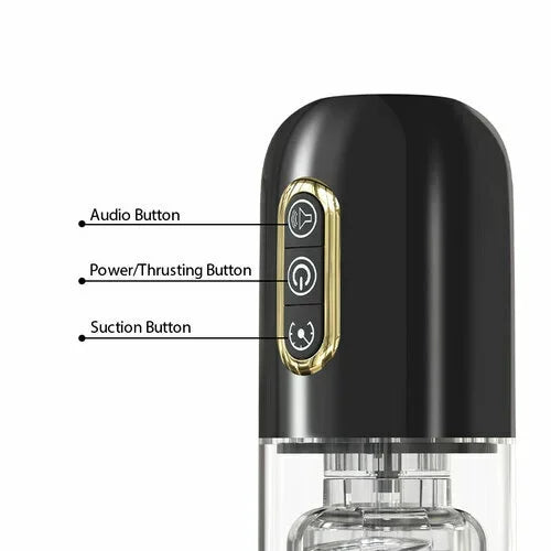 Gage – 10 Telescopic Rotations and 10 Suction Modes with 3D Realistic Vagina Textured Automatic Male Oral Sex Masturbator