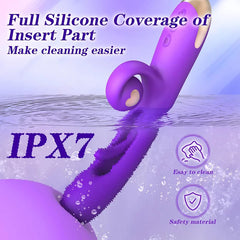 Marissa – 10 Vibration 7 Flapping Rabbit Flapping G Spot Dildo Vibrator