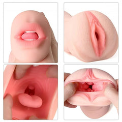 Ava – Realistic Mouth Clitoris Masturbation 2-in-1 Pocket Pussy 8.2inch