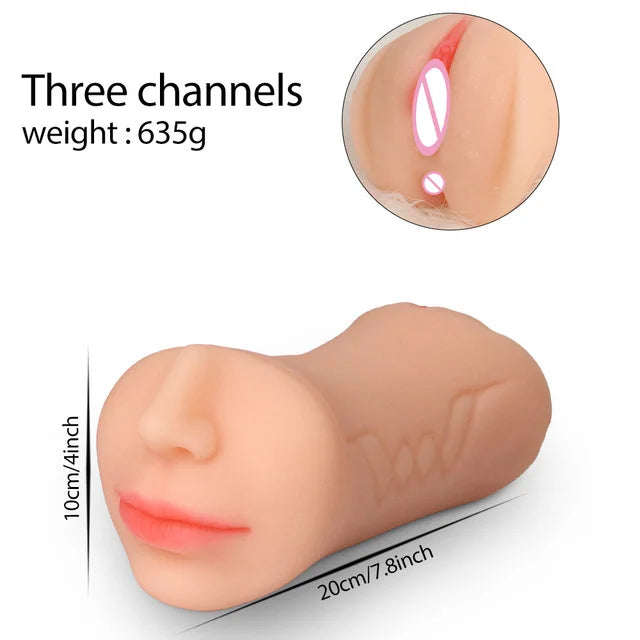 Emily – 3 In 1 Male Masturbator Oral Vagina Anus