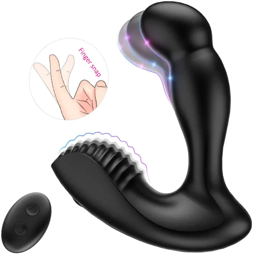 Brian – Remote Control 3 in 1 Prostate Vibrator Toy with 5 Swing Motion 2x10Vibration Modes Prostate Massager & Anal Butt Plug