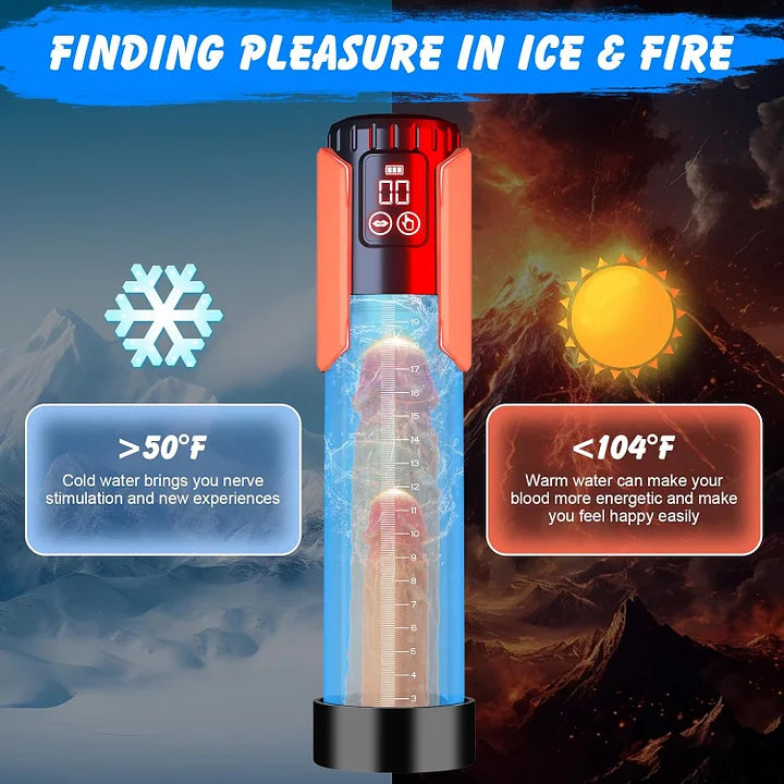 5 Suction Intensities Extended Erection and Air Pressure Device Automatic Penis Enlarger Extend Vacuum Pump