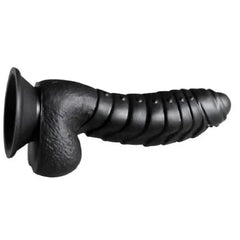 SCALES OF STIMULATION 6 INCH BLACK DILDO