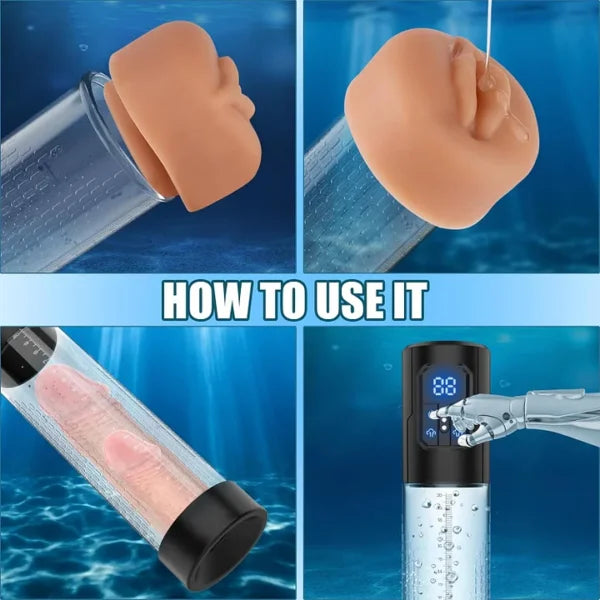 4 Training Pressure and 3 Suction Modes Automatic Electric Air Water Extender Dick Enlarger