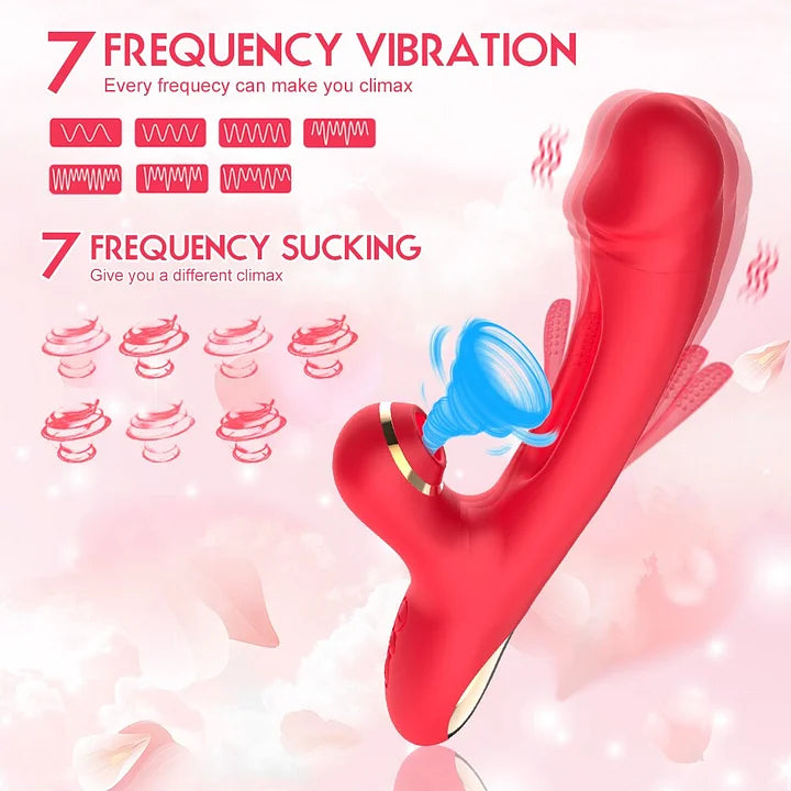 Daphne – The O-Maker Vibrator with 7 Frequency Vibrations, Clamping, Sucking, Female Teasing Masturbation Device