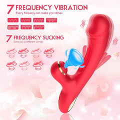 Daphne – The O-Maker Vibrator with 7 Frequency Vibrations, Clamping, Sucking, Female Teasing Masturbation Device