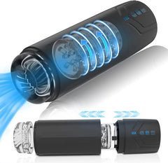Oliver – 2 in 1 Automatic 7 Rotation & 7 Suction Modes Male Masturbator Penis Pump Adult Blowjob Machine