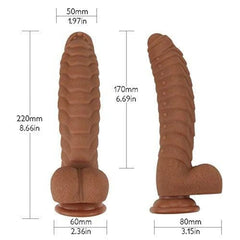 ARMOR-LIKE 8 INCH DILDO WITH SUCTION CUP