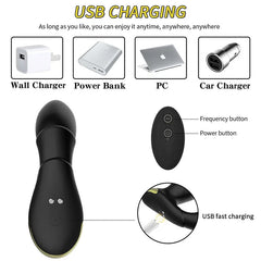 Telescopic Prostate Massager with Wireless Remote Control and Anal Plug