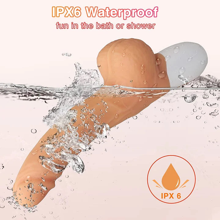 Ortiz – 10 Vibrating & Thrusting Remote Control Realistic Dildo Sex Machine