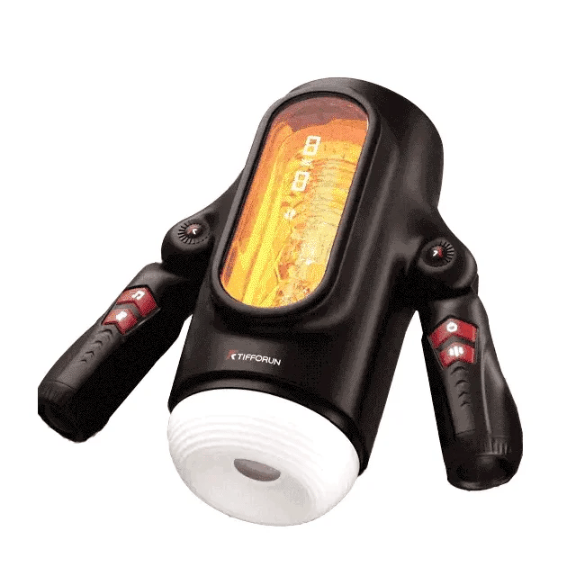 Edmund – 9 Telescopic Vibration Handheld LED Display Male Masturbator With Intelligent Heating Voice