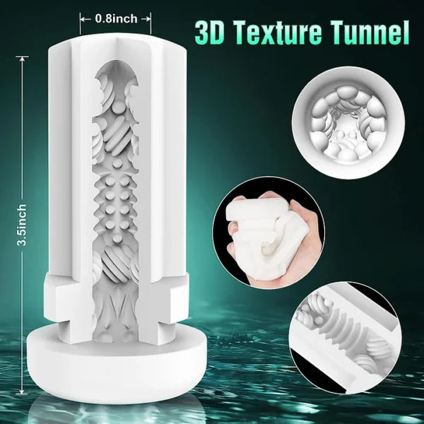 Rad – 4 Stroking & Sucking 10 Vibration Thrusting Auto Heating Male Masturbator