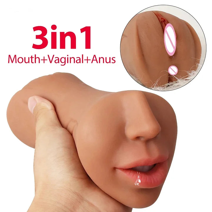 Emily – 3 In 1 Male Masturbator Oral Vagina Anus