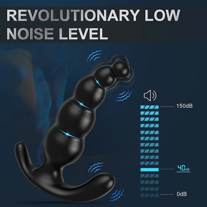 Kenneth – 9 Vibrating Modes Remote Control Beaded Prostate Massagers Wearable Anal Vibrator & Dual Pleasure Point Stimulation Anal Sex Toys