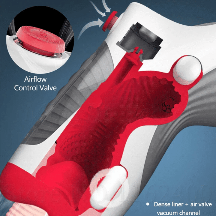 Quake – 7 Vibration 3 Vacuum Sucking Heating Deep Throat Control Air Blow Oral Masturbator