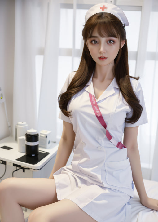 Aki Asian Sex Doll 158cm/5ft2 G Cup Realistic Nurse Tpe body+Slicone head
