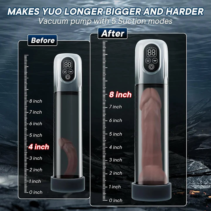 Automatic 4 Training Pressure and 5 Suction Air Water Extender Electric Penis Pump for Men Dick Enlarger Erection