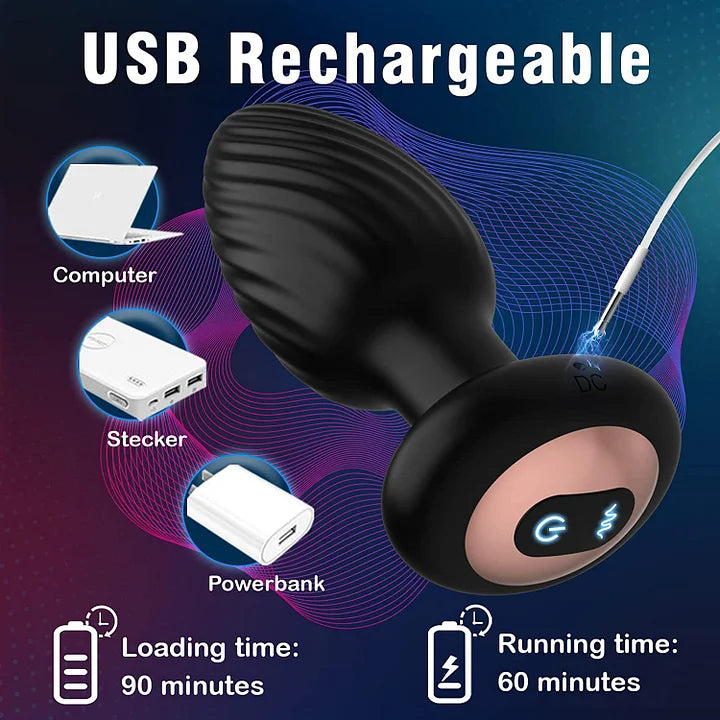 Remote Control 9 Rotation and Twisting Modes Prostate Massager