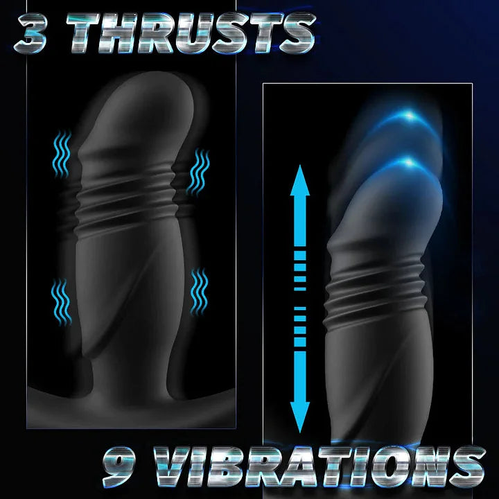 3 Thrusting and 9 Vibrating App Remote Control Prostate Massager