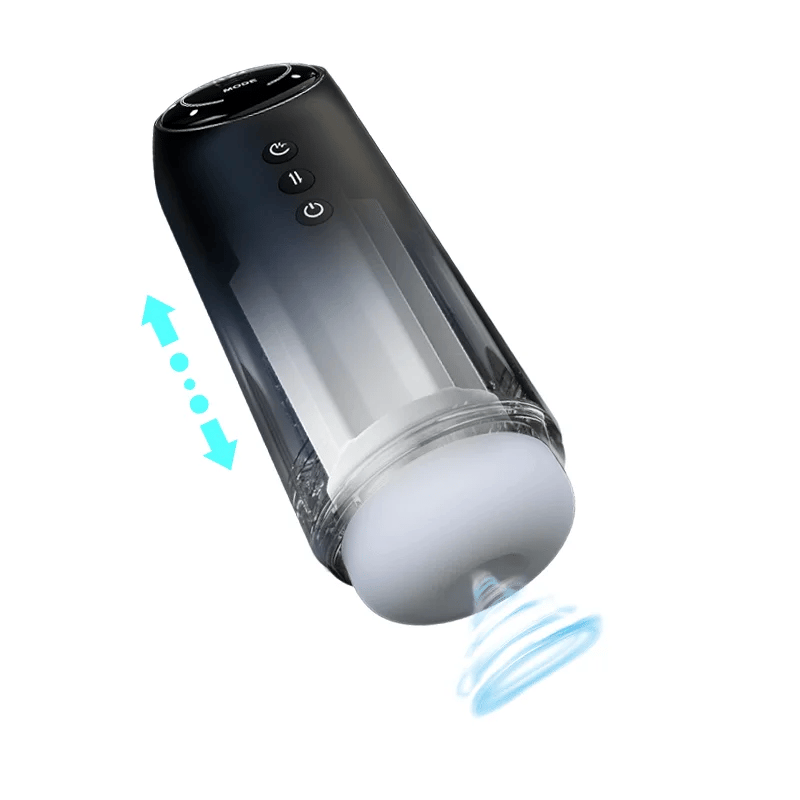 Rad – 4 Stroking & Sucking 10 Vibration Thrusting Auto Heating Male Masturbator