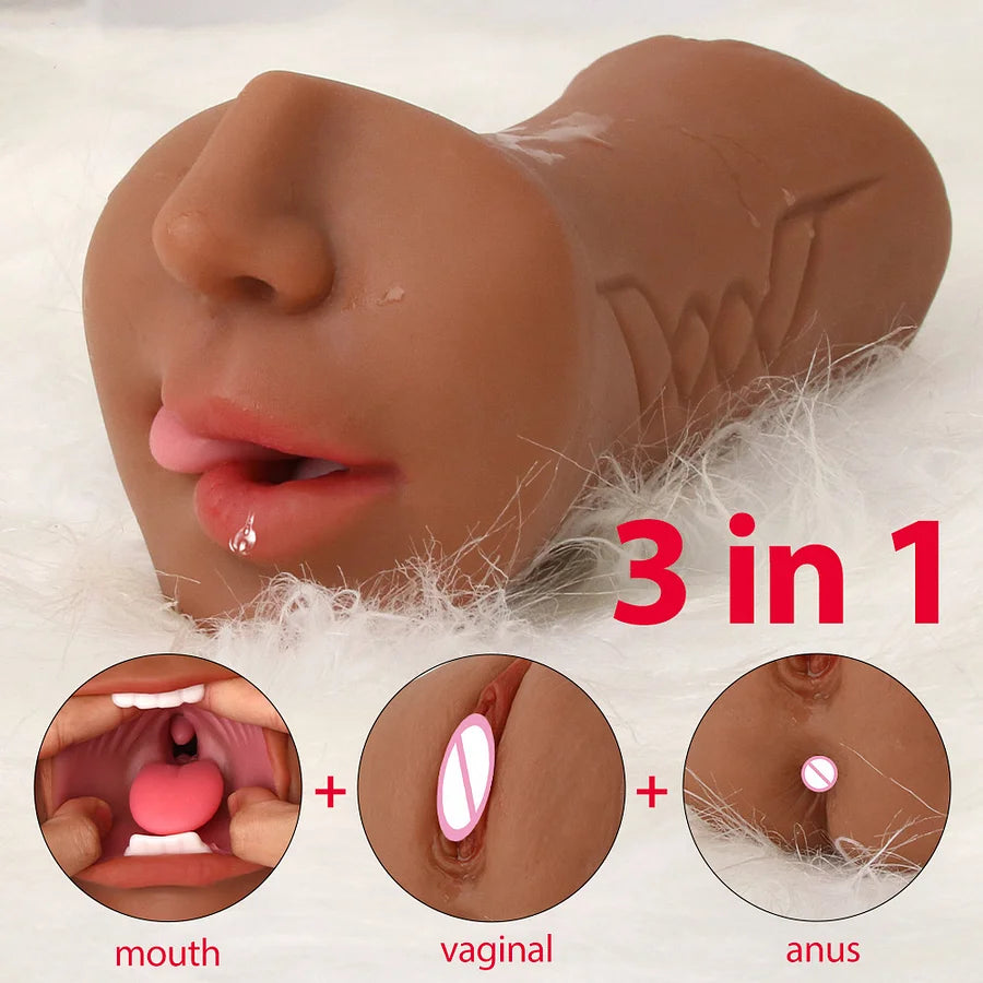 Emily – 3 In 1 Male Masturbator Oral Vagina Anus