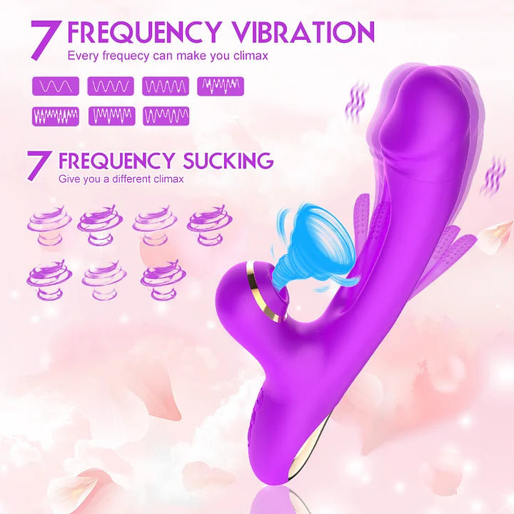 Daphne – The O-Maker Vibrator with 7 Frequency Vibrations, Clamping, Sucking, Female Teasing Masturbation Device