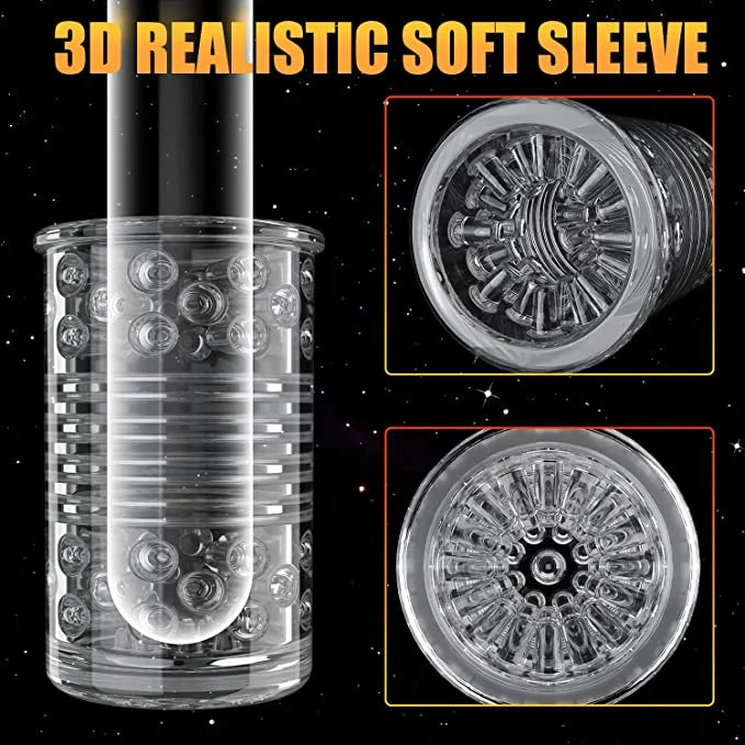 Matthew – Automatic 7 Thrusting Rotation Modes 3D Realistic Textured Electric Pocket Pussy Male Masturbator Cup