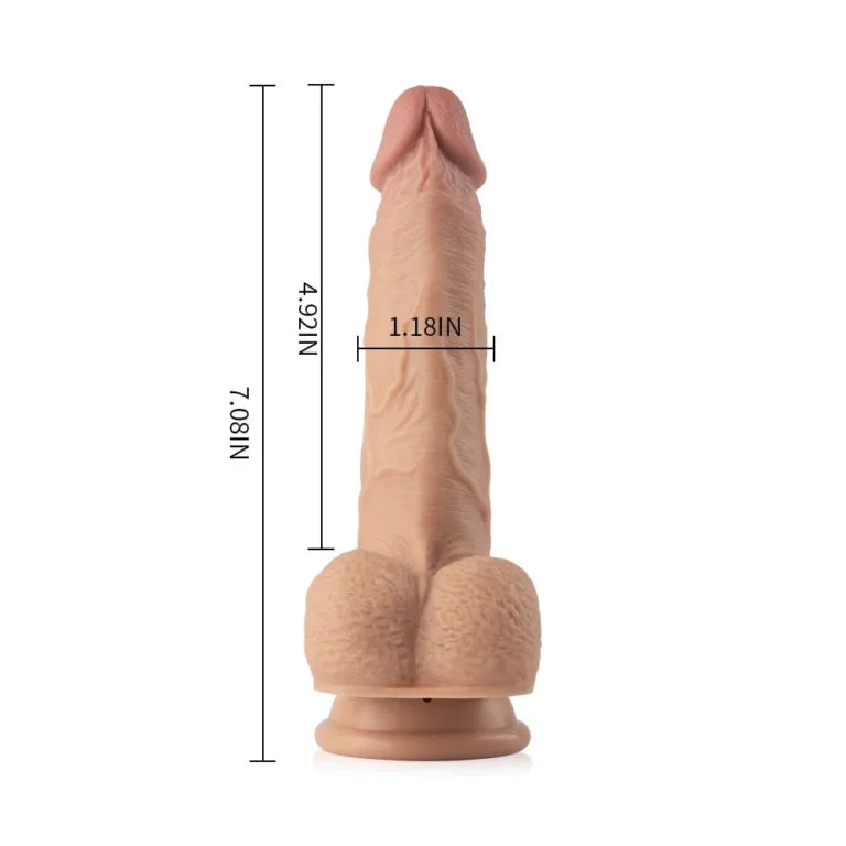 Remote contolled realistic skin dildo