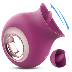 Paulina – 2 in 1 Licking & Vibrating Tongue Vibrator& Nipples Clitoral Stimulator Rose Vibrator