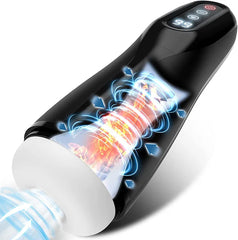Automatic Male Masturbators – Carl Hands Free Male Masturbator with Suction & Male Stroker 3D Textured Men’s Blowjobsex Machine