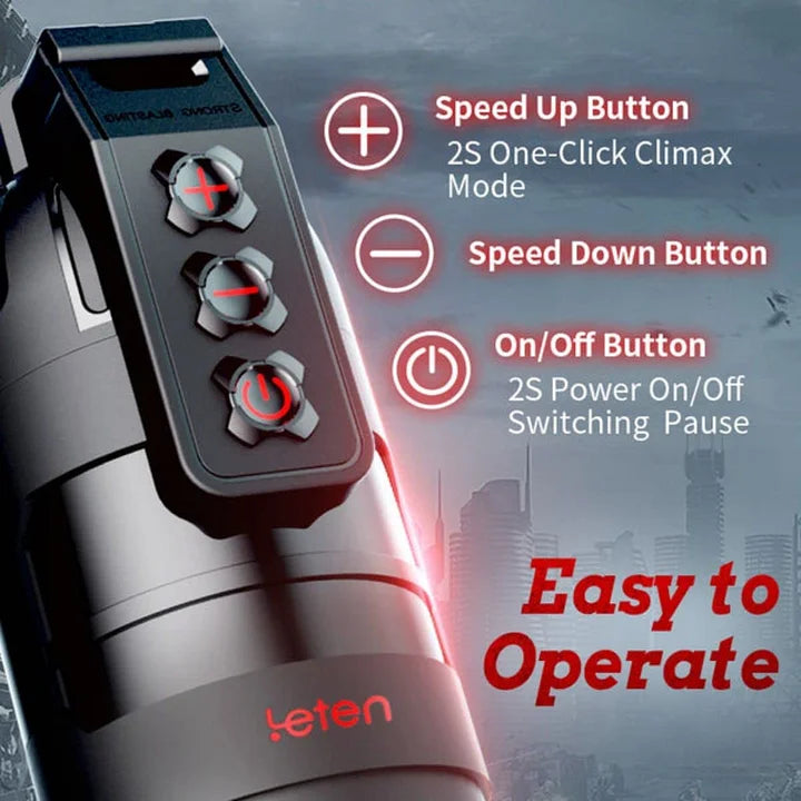 Tristan – Strong Sucking Durable APP Remote Control 2 in 1 Pussy Pockets 10 Vibration Male Masturbation Cup