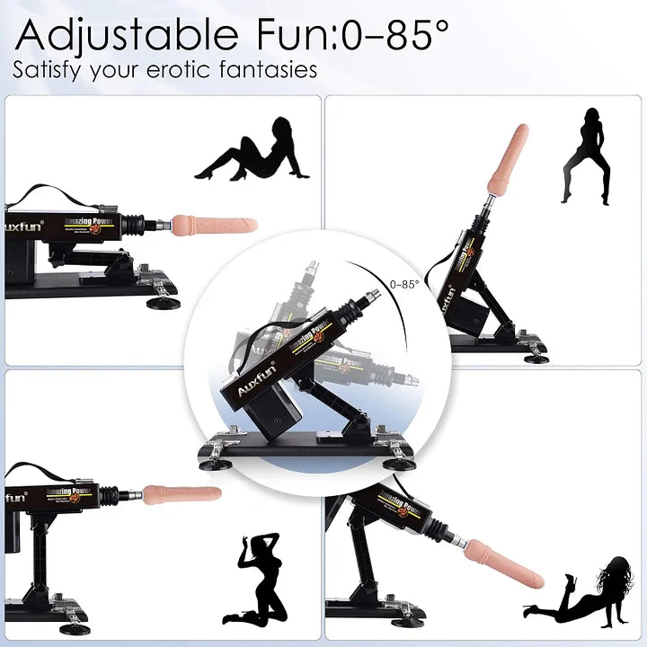 Marcus – Automatic Thrusting Telescopic Sex Machine for Men Women Love Machine Device Gun with 6 Attachments