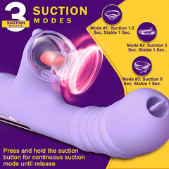 Chloe – 4-in-1 Thrusting Tongue-licking Sucking G-spot Vibrator